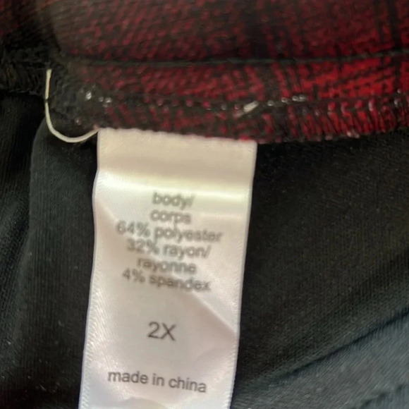 Maurice’s NWT Buffalo Plaid Skirt Sz 2X high waist - Picture 4 of 4